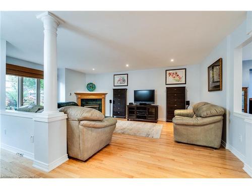 151 Moorland Crescent, Ancaster, ON - Indoor With Fireplace