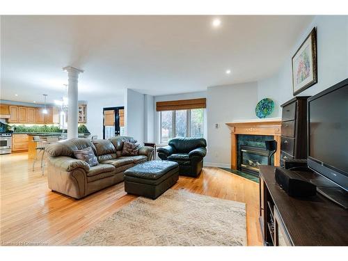 151 Moorland Crescent, Ancaster, ON - Indoor Photo Showing Living Room With Fireplace