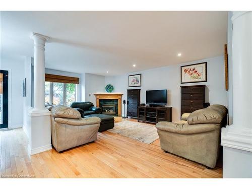 151 Moorland Crescent, Ancaster, ON - Indoor Photo Showing Living Room With Fireplace