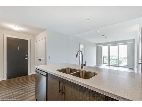 601-2750 King Street E, Hamilton, ON - Indoor Photo Showing Kitchen With Double Sink