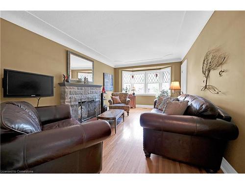 360 Guelph Line, Burlington, ON - Indoor Photo Showing Living Room With Fireplace