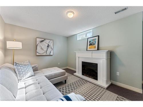 205 Greenbriar Road, Ancaster, ON - Indoor Photo Showing Living Room With Fireplace