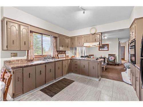 1408 Edgewood Road, Hamilton, ON - Indoor Photo Showing Kitchen With Double Sink