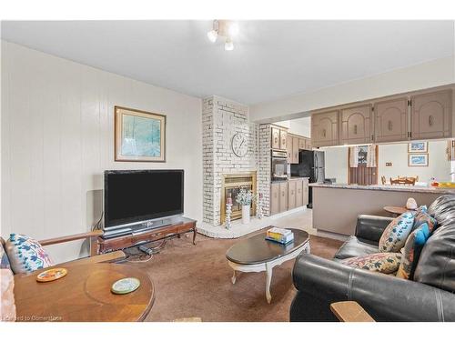 1408 Edgewood Road, Hamilton, ON - Indoor Photo Showing Living Room With Fireplace