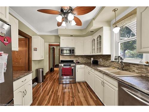 495-497 Mary Street, Woodstock, ON - Indoor Photo Showing Kitchen With Stainless Steel Kitchen With Double Sink