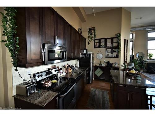 305-200 Stinson Street, Hamilton, ON - Indoor Photo Showing Kitchen With Upgraded Kitchen