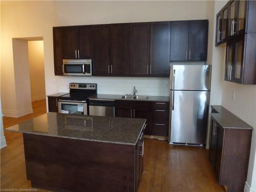 305-200 Stinson Street, Hamilton, ON - Indoor Photo Showing Kitchen