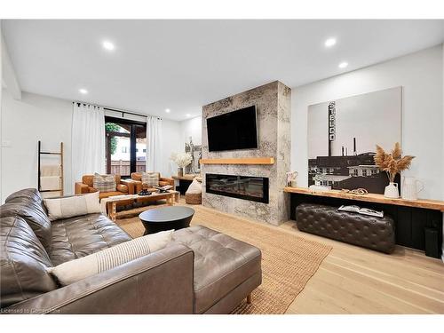 79 Norma Crescent, Ancaster, ON - Indoor Photo Showing Living Room With Fireplace