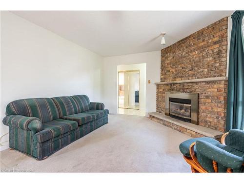 2486 Snowhill Court, Burlington, ON - Indoor Photo Showing Living Room With Fireplace