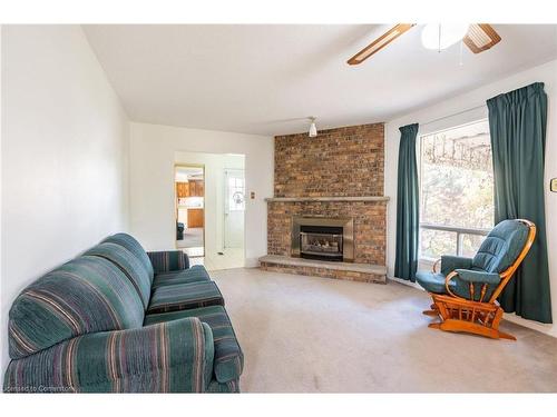 2486 Snowhill Court, Burlington, ON - Indoor Photo Showing Living Room With Fireplace