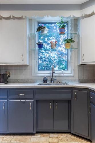 77 Mountain Avenue, Hamilton, ON - Indoor Photo Showing Kitchen With Double Sink