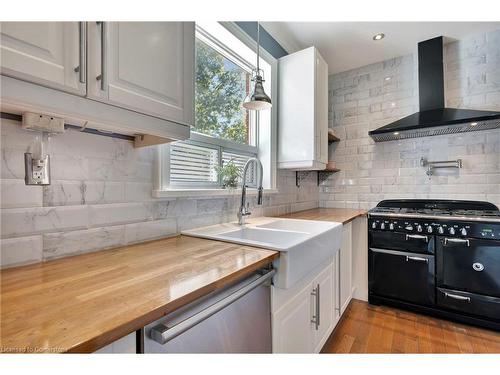 167 William Street, Brantford, ON - Indoor Photo Showing Kitchen With Double Sink With Upgraded Kitchen