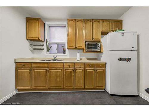 19 Railway Street, Hamilton, ON - Indoor Photo Showing Kitchen With Double Sink