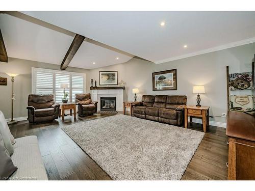 56 Napa Lane, Stoney Creek, ON - Indoor Photo Showing Living Room With Fireplace