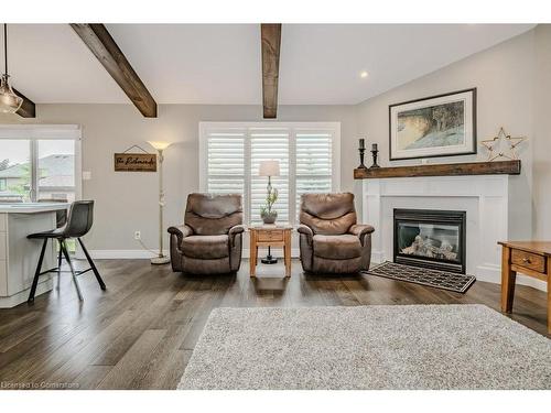 56 Napa Lane, Stoney Creek, ON - Indoor Photo Showing Living Room With Fireplace