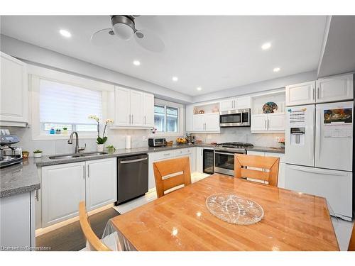 805 Stone Church Road E, Hamilton, ON - Indoor Photo Showing Kitchen With Double Sink