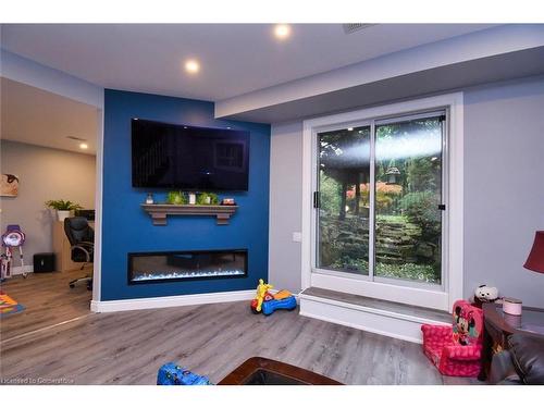 282 Winterberry Drive, Stoney Creek, ON - Indoor Photo Showing Other Room With Fireplace