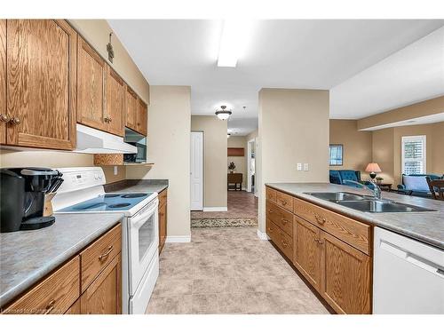 212-317 Lock Street W, Dunnville, ON - Indoor Photo Showing Kitchen With Double Sink