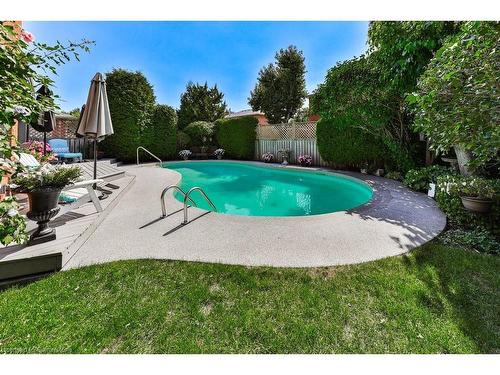 184 Warner Drive, Oakville, ON - Outdoor With In Ground Pool With Backyard