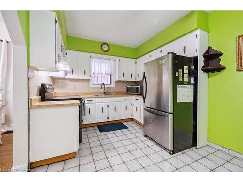 63 Clyde Street, Hamilton, ON - Indoor Photo Showing Kitchen With Double Sink