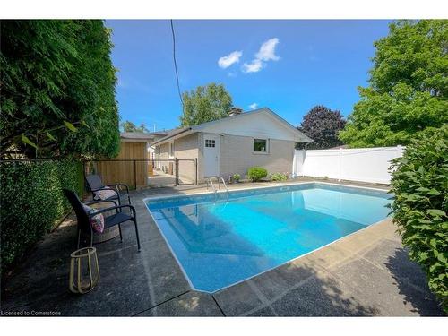 228 Plumtree Drive, Burlington, ON - Outdoor With In Ground Pool With Backyard