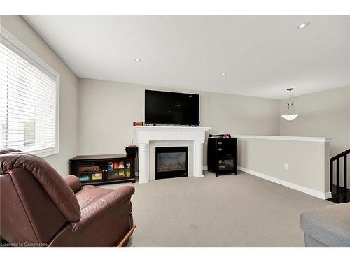 229 John Frederick Drive, Ancaster, ON - Indoor Photo Showing Living Room With Fireplace