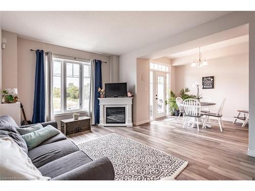 120 Dunrobin Lane, Grimsby, ON - Indoor Photo Showing Living Room With Fireplace