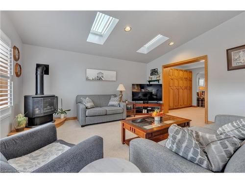 67 Galbraith Drive, Stoney Creek, ON - Indoor Photo Showing Living Room With Fireplace