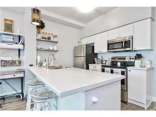 903-112 King Street E, Hamilton, ON - Indoor Photo Showing Kitchen With Stainless Steel Kitchen With Double Sink