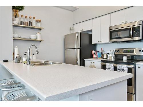 903-112 King Street E, Hamilton, ON - Indoor Photo Showing Kitchen With Stainless Steel Kitchen With Double Sink