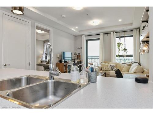 903-112 King Street E, Hamilton, ON - Indoor Photo Showing Kitchen With Double Sink