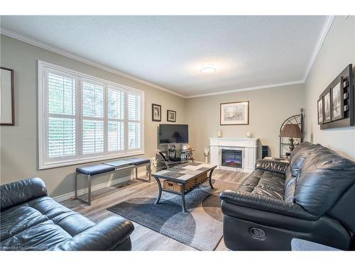 41 Jamieson Drive, Caledonia, ON - Indoor Photo Showing Living Room With Fireplace