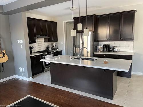 310 Spring Creek Drive, Waterdown, ON - Indoor Photo Showing Kitchen With Upgraded Kitchen