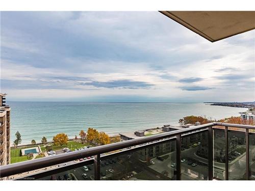 1808-301 Frances Avenue, Stoney Creek, ON - Outdoor With Body Of Water With Balcony With View