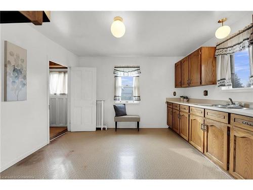 75 Chatham Street, Hamilton, ON - Indoor Photo Showing Kitchen With Double Sink