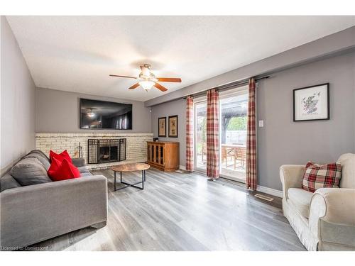 7 Shorwell Place, Brantford, ON - Indoor Photo Showing Living Room With Fireplace