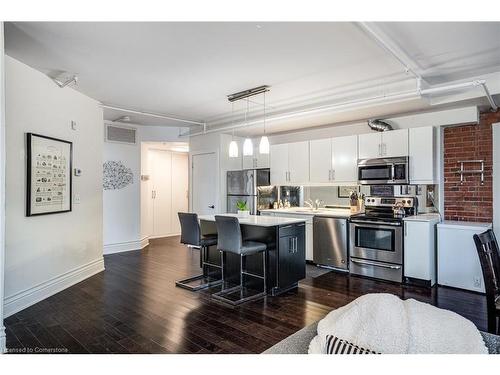 104-200 Stinson Street, Hamilton, ON - Indoor Photo Showing Kitchen With Stainless Steel Kitchen