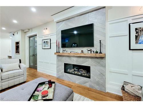 242 Burton Road, Oakville, ON - Indoor Photo Showing Living Room With Fireplace