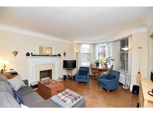 1-156 Robinson Street, Hamilton, ON - Indoor Photo Showing Living Room With Fireplace