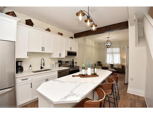 277 Main Street W, Hamilton, ON - Indoor Photo Showing Kitchen With Double Sink