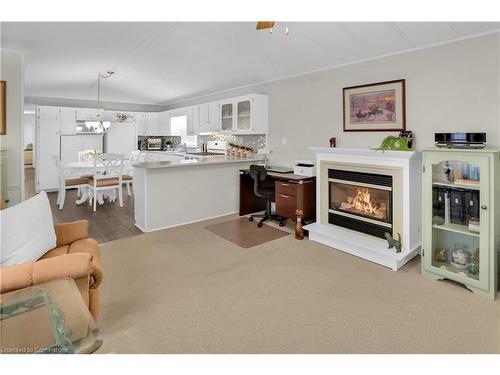 335-3033 Townline Road, Stevensville, ON - Indoor Photo Showing Living Room With Fireplace