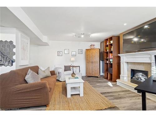 486 Lees Lane, Oakville, ON - Indoor Photo Showing Living Room With Fireplace