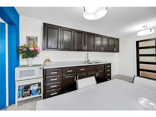 19 Ferrie Street E, Hamilton, ON - Indoor Photo Showing Kitchen With Double Sink