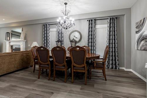 38 Raymond Road, Ancaster, ON - Indoor Photo Showing Dining Room With Fireplace