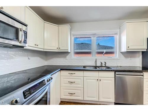 242 West 18Th Street, Hamilton, ON - Indoor Photo Showing Kitchen With Double Sink