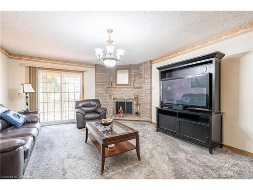 46 Mark Place, Hamilton, ON - Indoor Photo Showing Living Room With Fireplace