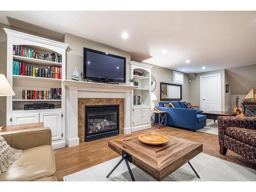 36 Mcgrath Court, Dundas, ON - Indoor Photo Showing Living Room With Fireplace