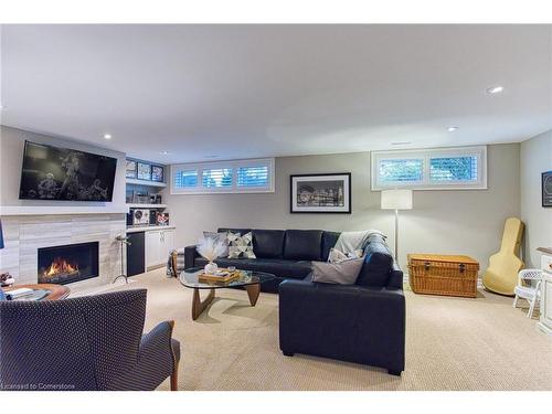 28 Ramsey Crescent, Hamilton, ON - Indoor Photo Showing Other Room With Fireplace