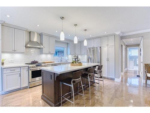 28 Ramsey Crescent, Hamilton, ON - Indoor Photo Showing Kitchen With Upgraded Kitchen