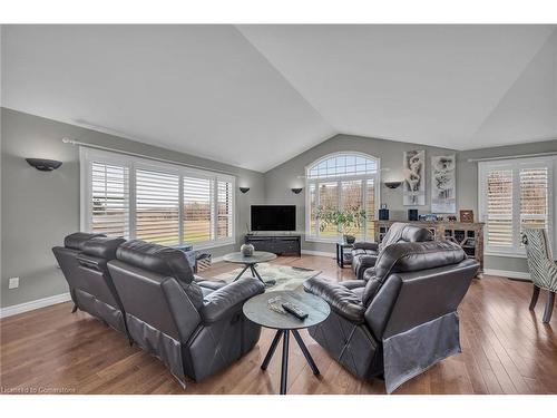 626 Haldimand Road 50 Road, Cayuga, ON - Indoor Photo Showing Living Room With Fireplace